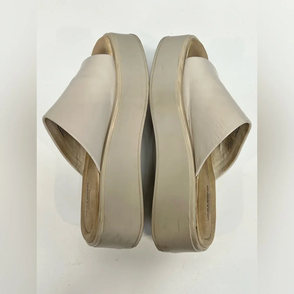 VAGABOND Beige leather COURTNEY platform slide size‎ 9 - Picture 4 of 7